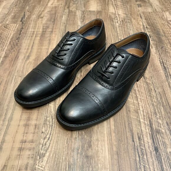 Fairlane Feawin Flex Black Mens Oxford Shoe Size 10 NWOB - Picture 2 of 6